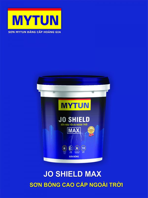 JO SHIELD MAX Sơn Siêu Bóng – EX  Bền Màu Tối Ưu Ngoài Trời